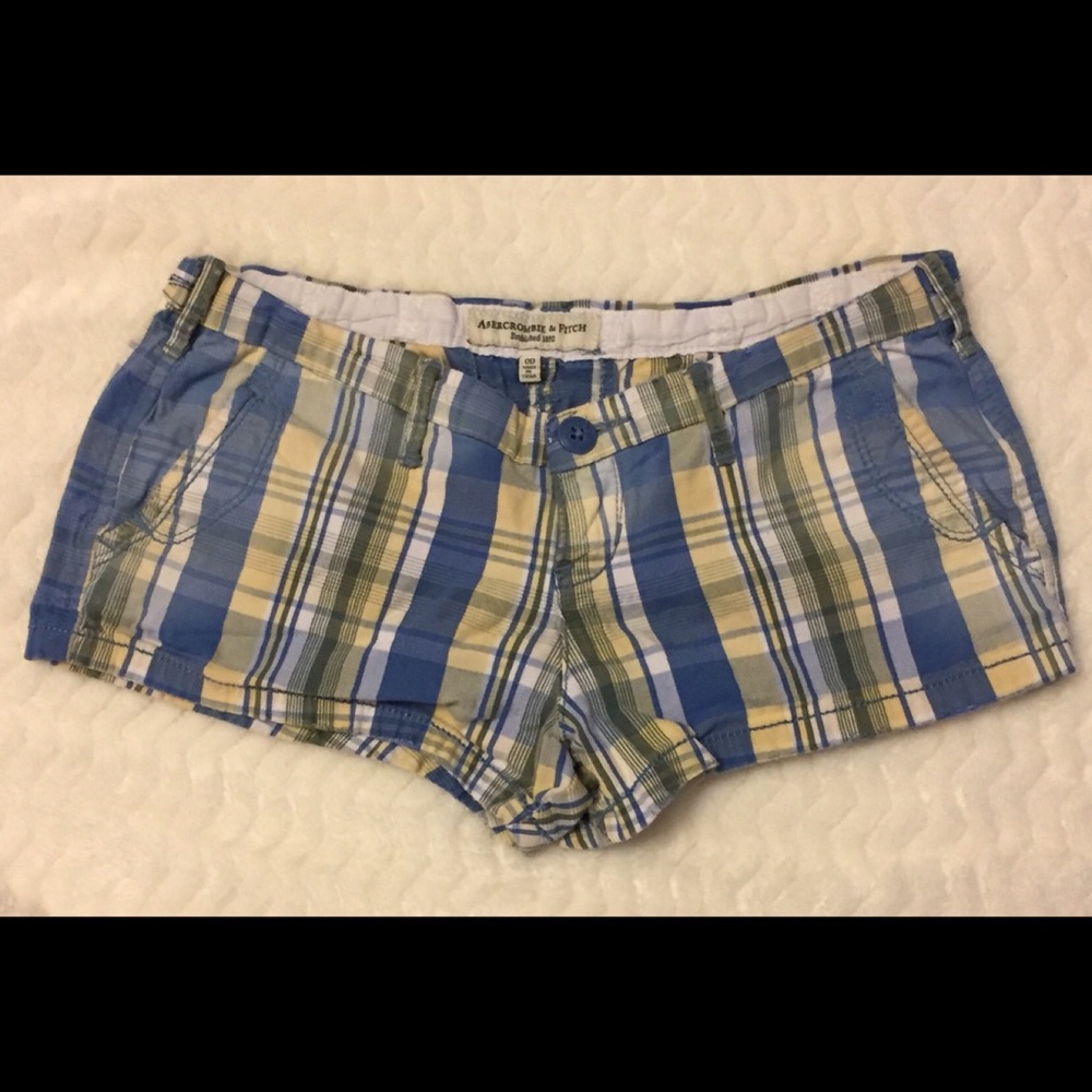 Abercrombie & Fitch Checkered Short Shorts